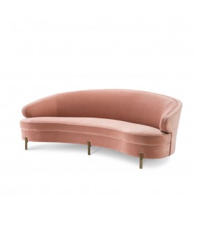 The Pink Velvet Sofa Sofia, 50s Style