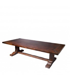 Superb authentic monastery-style farm table in a magnificent oak available in any size.