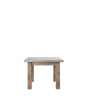 Square Dining Table Raw Wood Franquette 100cm