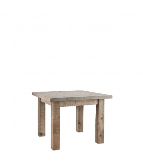Table Carrée Bois Brut Franquette L100cm