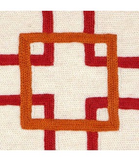 Hand-Embroidered Porto Cushion, 50x50cm