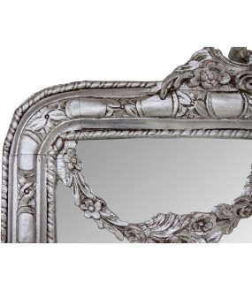 Galanterie mirror, large and beautiful fireplace mirror of Italian baroque style