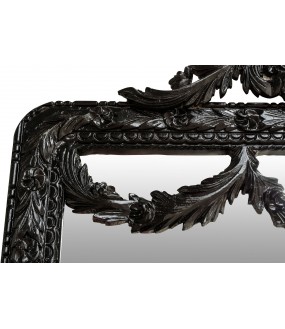 Grand Miroir Baroque Galanterie Noir H242cm