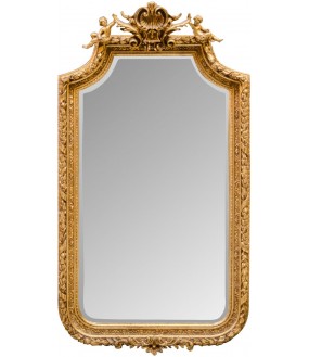 Baroque Mirror With Cherubs...