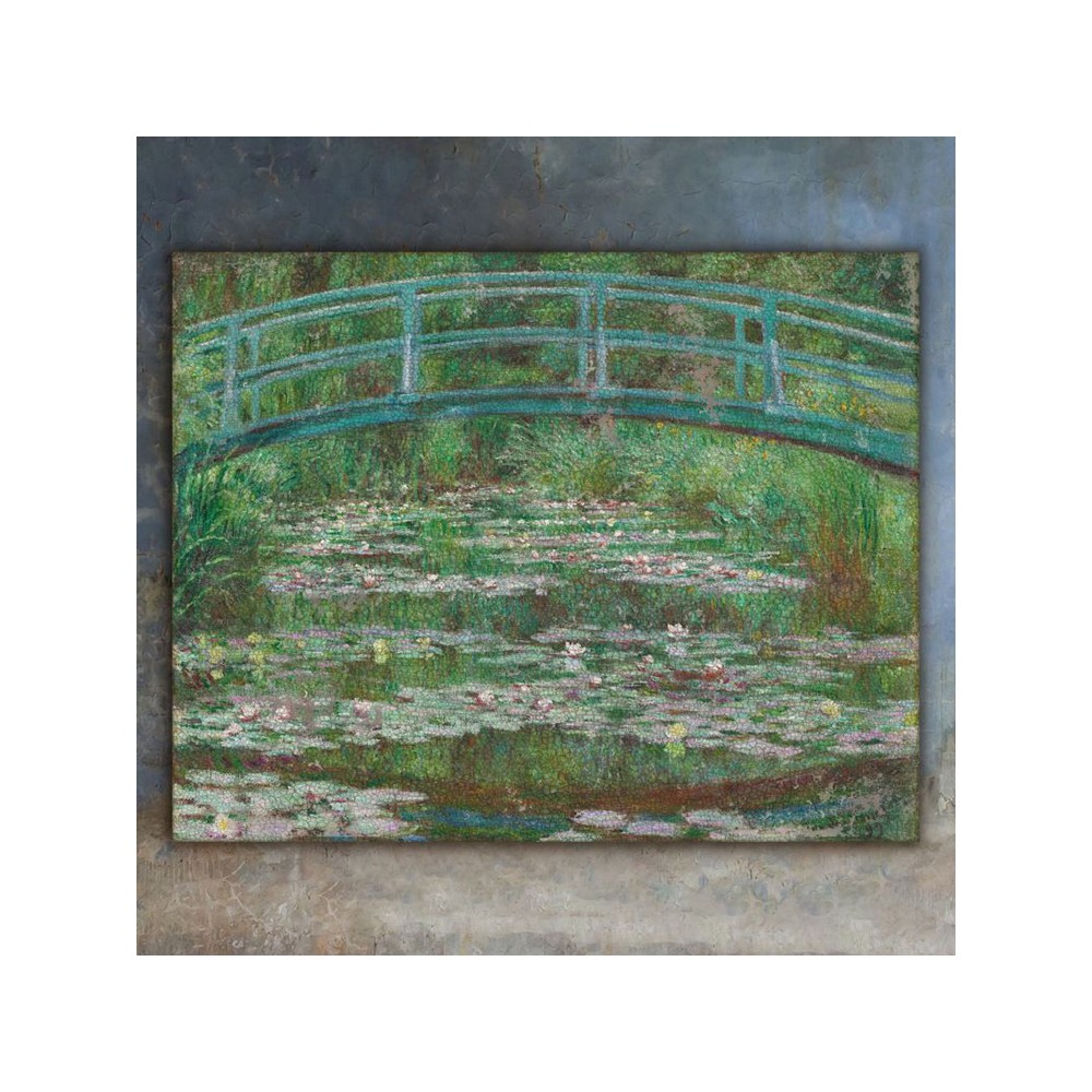 Painting Nymphéas C.Monet H145x113cm