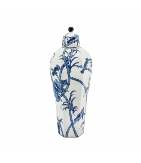 Wild Bamboo Porcelain Jar H53cm
