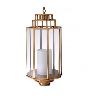 Brass Finish Myrtle Lantern H69cm