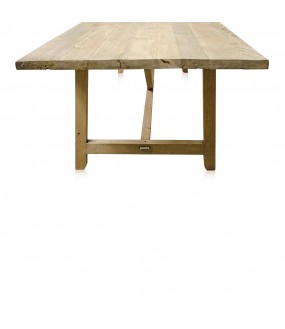 Farmhouse Dining Table Carmélite, Reclaimed Wood, L270cm