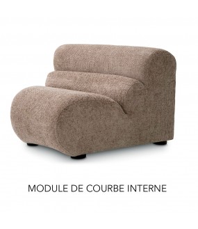 Modular Sand Velvet Salina Sofa