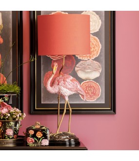 Lampe Flamant Rose Céramique H72cm