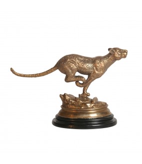 Brass Leopard Figurine