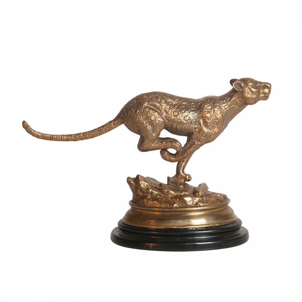 Brass Leopard Figurine