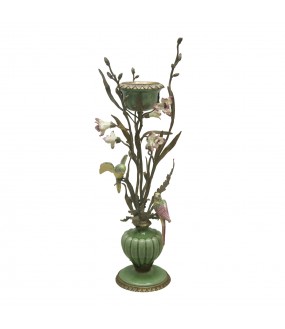 Candle Holder - Birds and Foliage H62cm