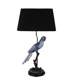 Large Blue Parrot Table Lamp, Right