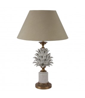 Pineapple Table Lamp in Porcelain, H44cm