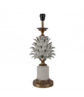 Pineapple Table Lamp in Porcelain, H44cm