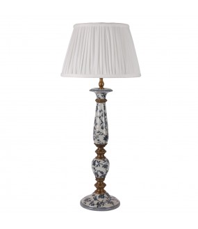 Tall Hand-Painted Porcelain Table Lamp