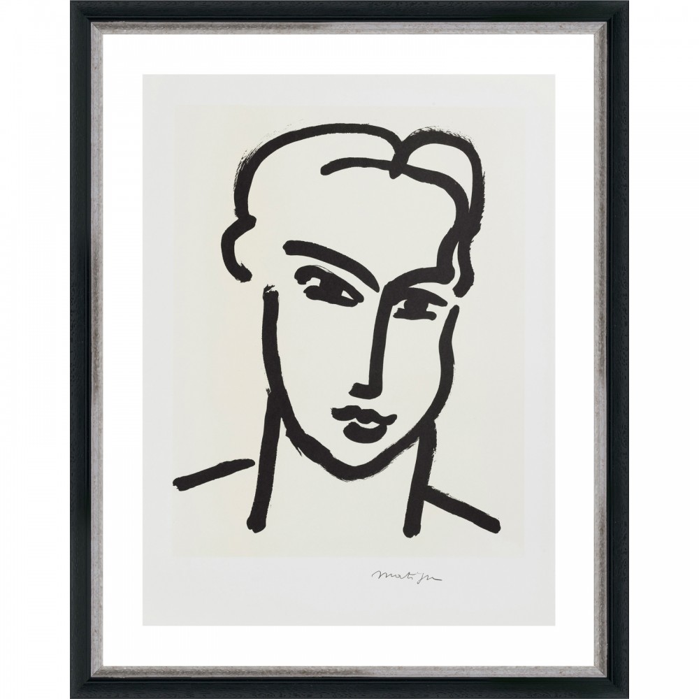 Matisse, Grande Tête de Katia - 58xH70cm