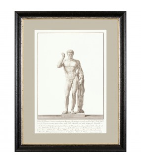 Gravures Statues Romaines Piranesi, Set de 4