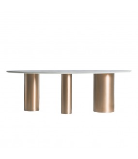 Table Pygmalion - Céramique et Acier - 240x105cm