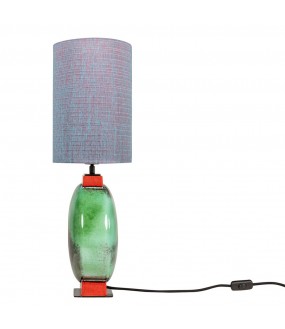 Lampe Vénus Rouge Céramique Emaillée H65cm