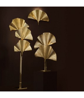 The lamp Ginkgo, a beautiful and great lamp in the style of the 20-30 palm-shaped,
