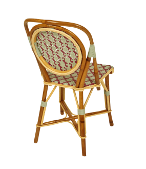 Chaise en Rotin avec Médaillon, Sur Commande
