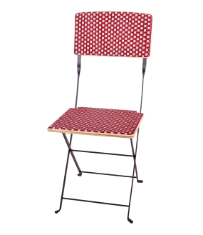 Chaise en Rotin et Métal Pliante, 4 couleurs dispo