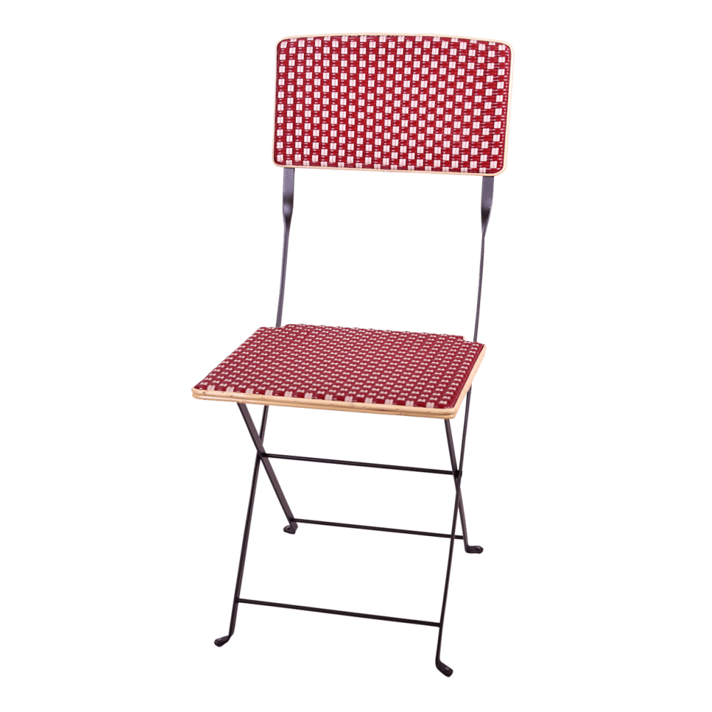 Chaise en Rotin et Métal Pliante, 4 couleurs dispo