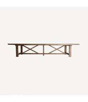 Wide Solid Wood Dining Table Avignon 400x120cm