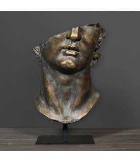 Statue Face Fragment in Bronze