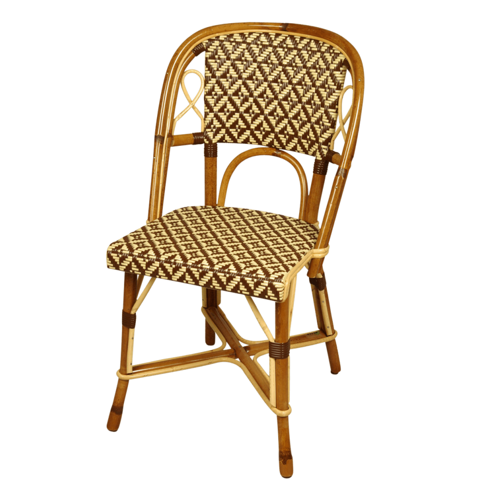 Chair in Rattan Chocolate, Made on Demand