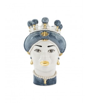 Ceramic Vase, Woman Moor Head, 8 Colors