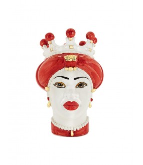 Ceramic Vase, Woman Moor Head, 8 Colors