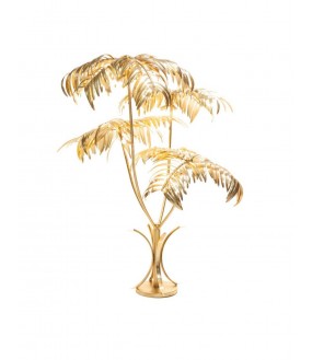 The floor lamp Foliage made in brass, superb and large lamp of 175cm in the style of 20-30 fern-shaped