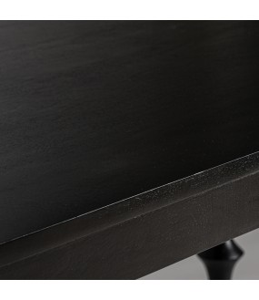 Dining Table Palatine, Solid Black Mango Wood - 200x100cm