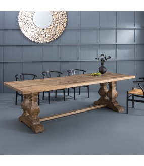Solid Wood Farmhouse Dining Table 280x100cm