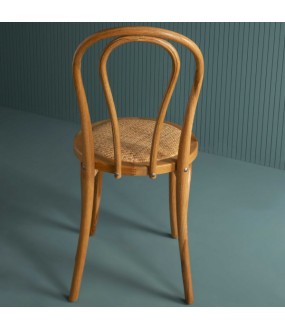 Bistro Style Chair Oak and Cane