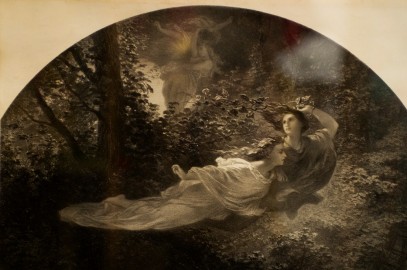 Lithography "Muses de la Nature", A. Gendron