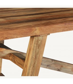 Table de Repas Teck Massif Outdoor 400x128cm
