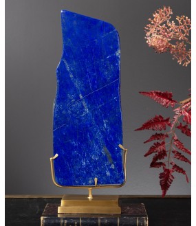 Lapis-lazuli, socle laiton 2,5kg, Afghanistan