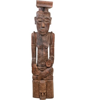 Statuette de Roi, H156cm, Congo XXeme siècle