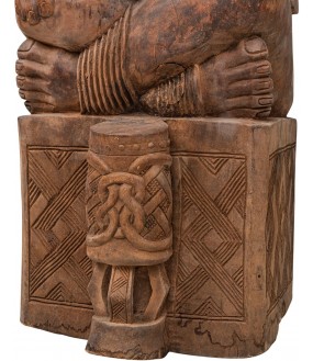 Male King Figure, H156cm, Mid XXth Century