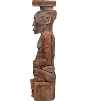 Male King Figure, H156cm, Mid XXth Century
