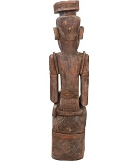 Statuette de Roi, H156cm, Congo XXeme siècle