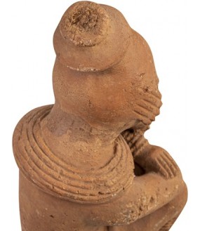 Statuette d'Ancêtre en Terracotta, Nigéria, Milieu XXeme siècle