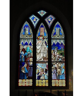 Stained Glass Windows and Decors Painted on Glass