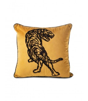 Big Embroided Leopard Pillow