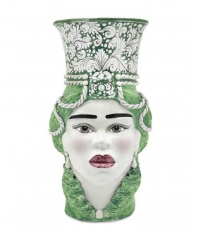 Grand Vase Traditionnel, Femme Maure H75cm
