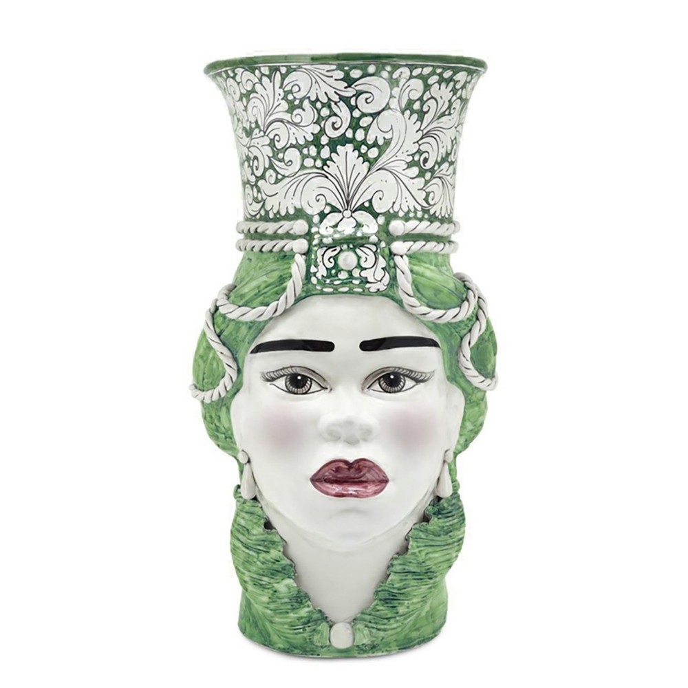 Grand Vase Traditionnel, Femme Maure H75cm
